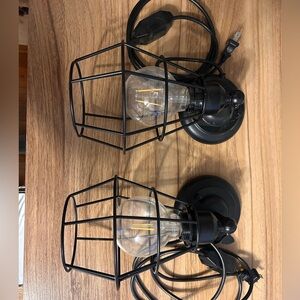 Black Industrial Wall Sconces